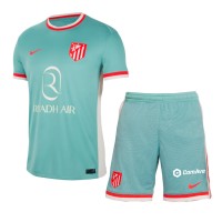 Atletico Madrid Alexander Sorloth #9 Fußballbekleidung Auswärtstrikot Kinder 2024-25 Kurzarm (+ kurze hosen)